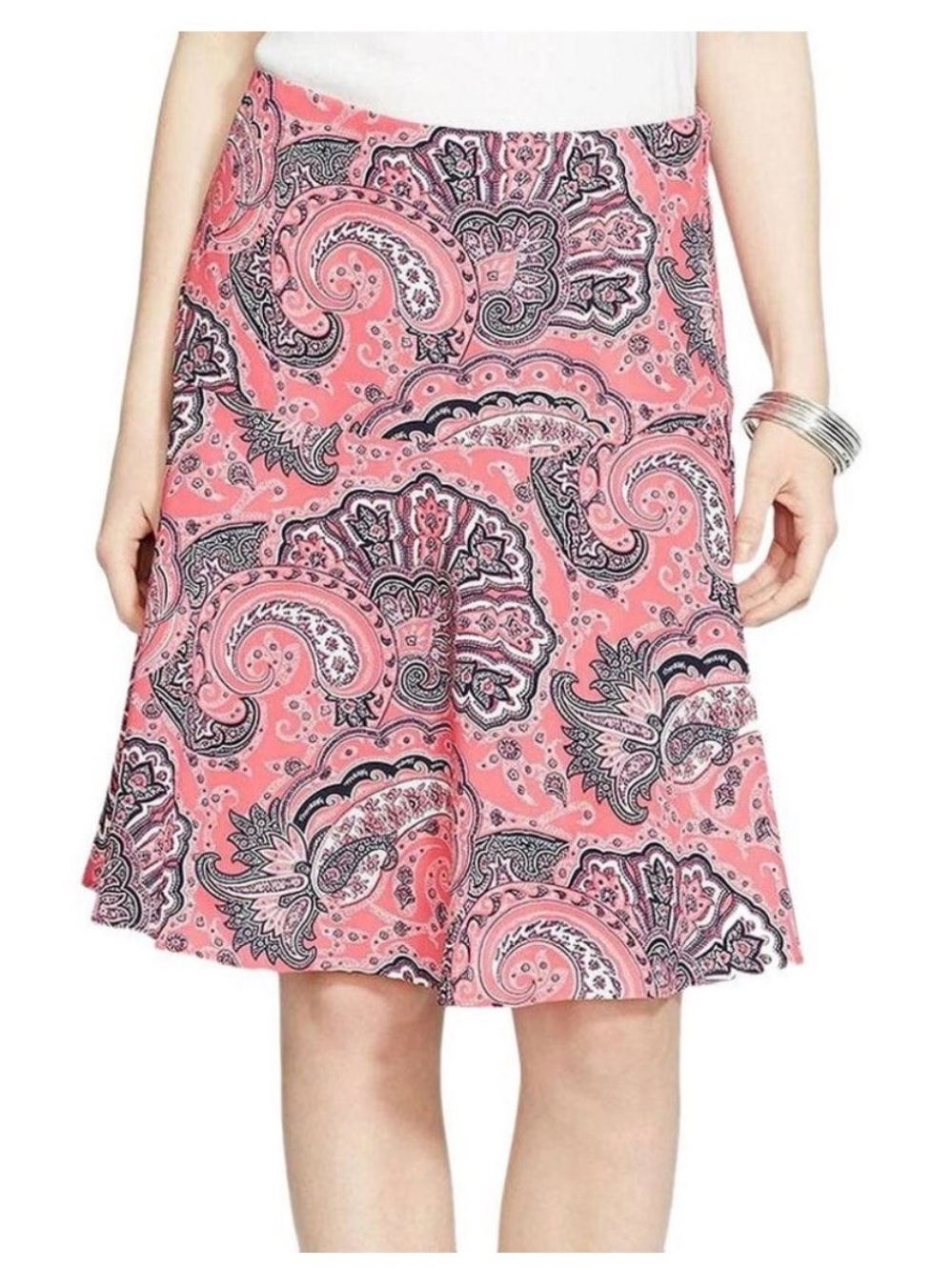 Lauren Ralph Lauren 10 Drop Waist Paisley Preppy Skirt Flare Dainty Barbie Y2K